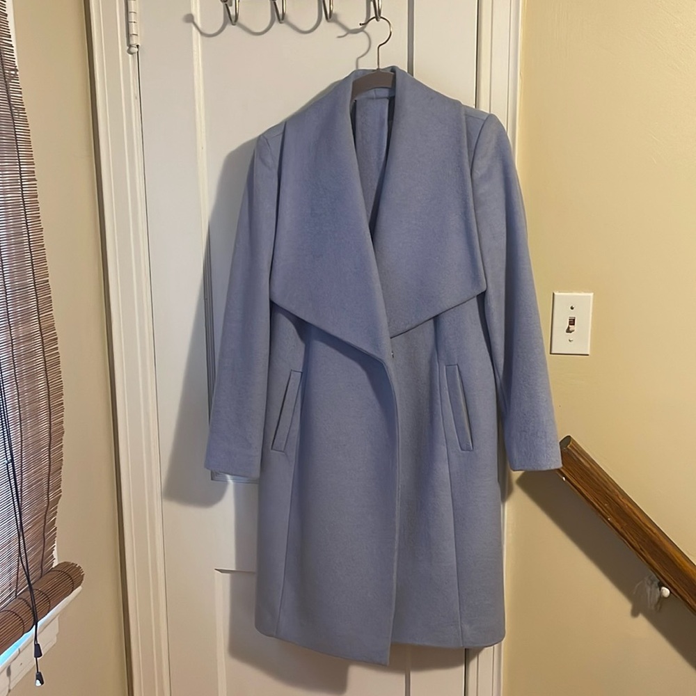 Cole Haan light blue dress coat
